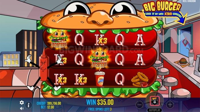 Strategi Jitu Bermain Slot Gacor di Big Burger Load it up with Xtra Cheese